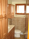 Bathroom prior to remodeling project.